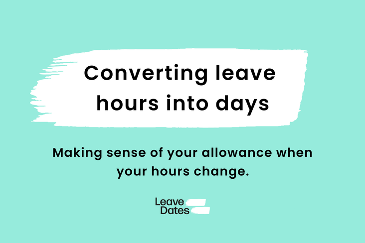 How to convert leave hours into days