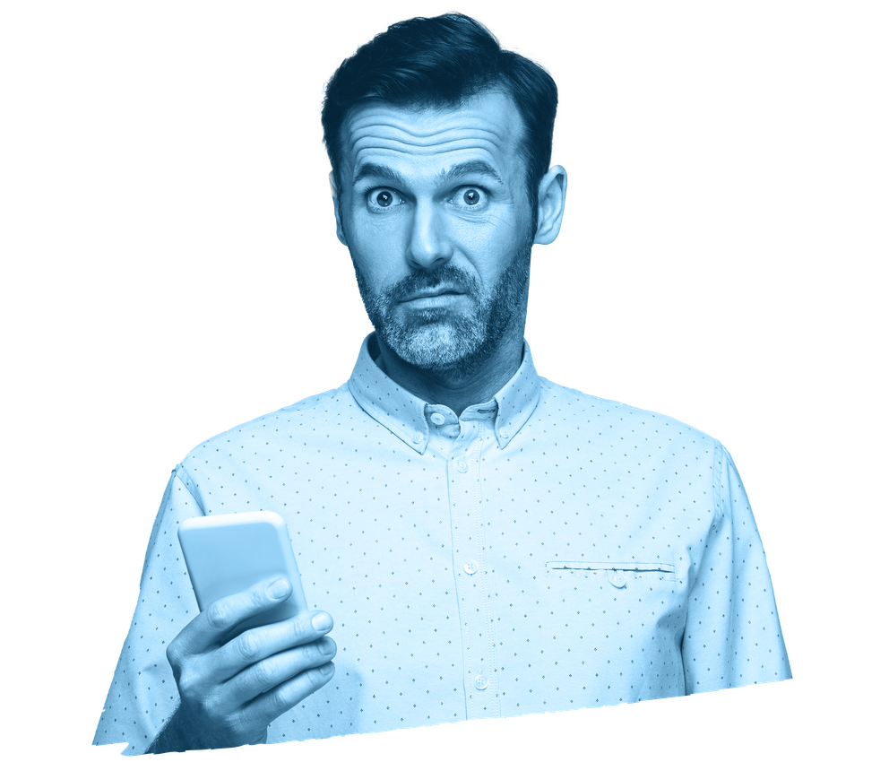 LD Persona man with phone