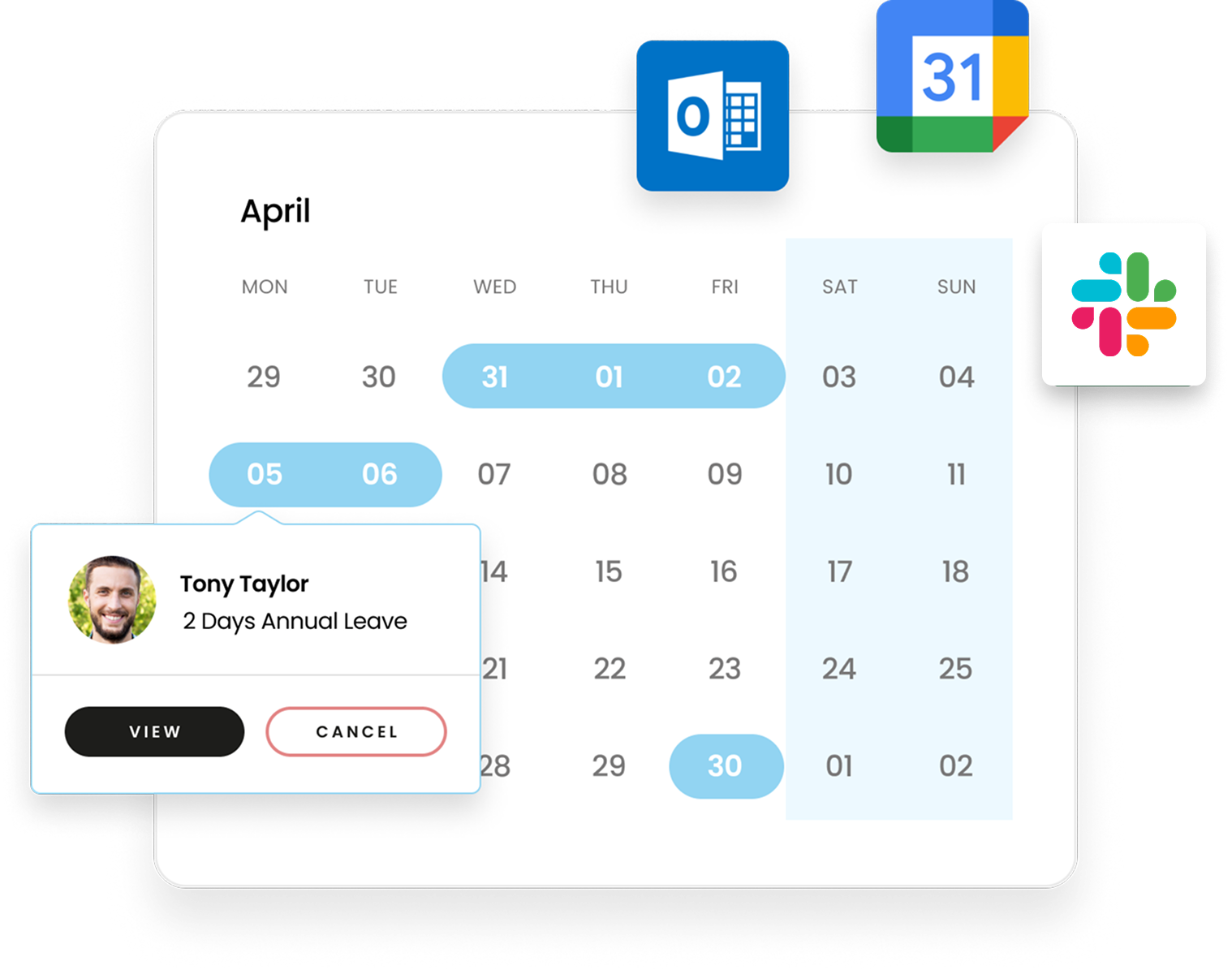 Calendars and integrations
