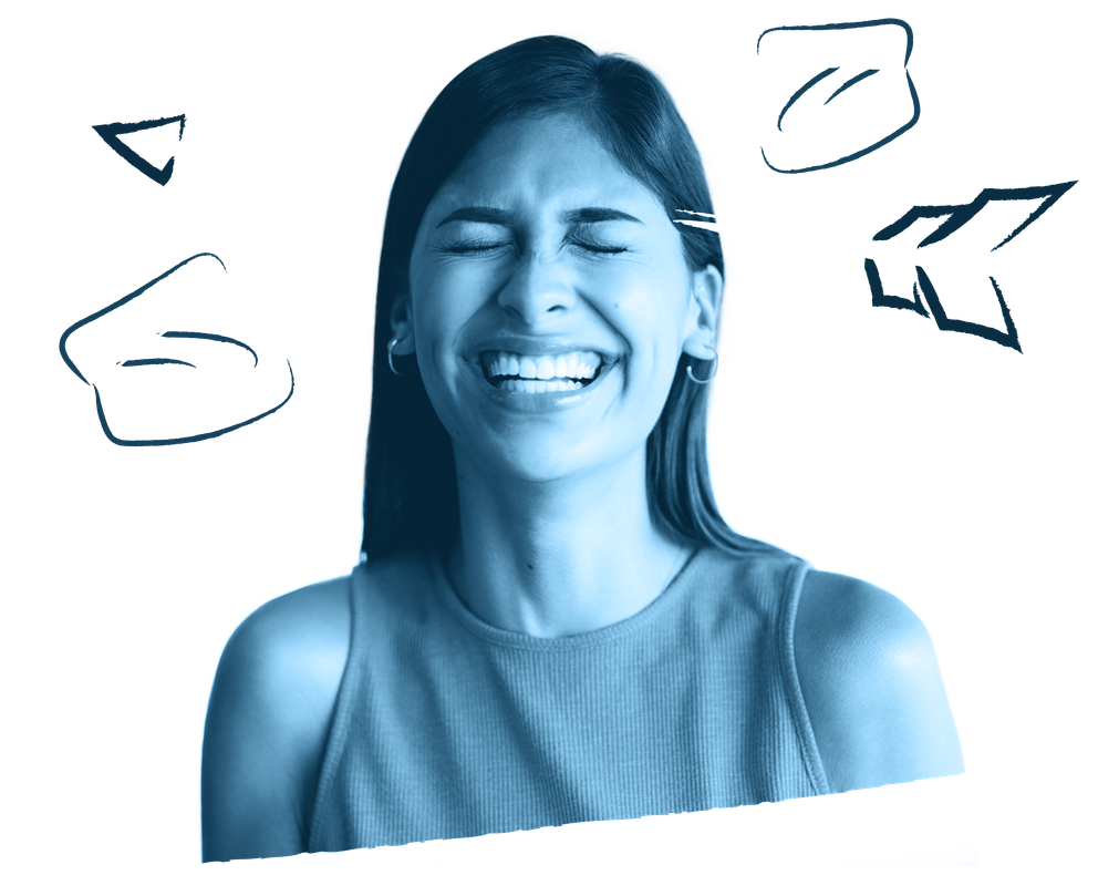 Woman Laughing With Whooop Small